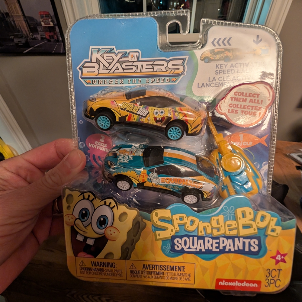 SpongeBob SquarePants Key Blasters Toy Car Set